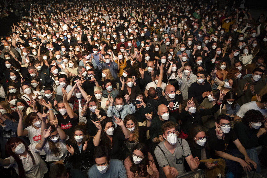APTOPIX Virus Outbreak Spain Concert